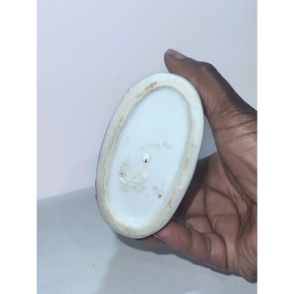 Vintage Porcelain Oil Lamp Base Colonial Victorian Couple Occupied Japan - Picture 6 of 8